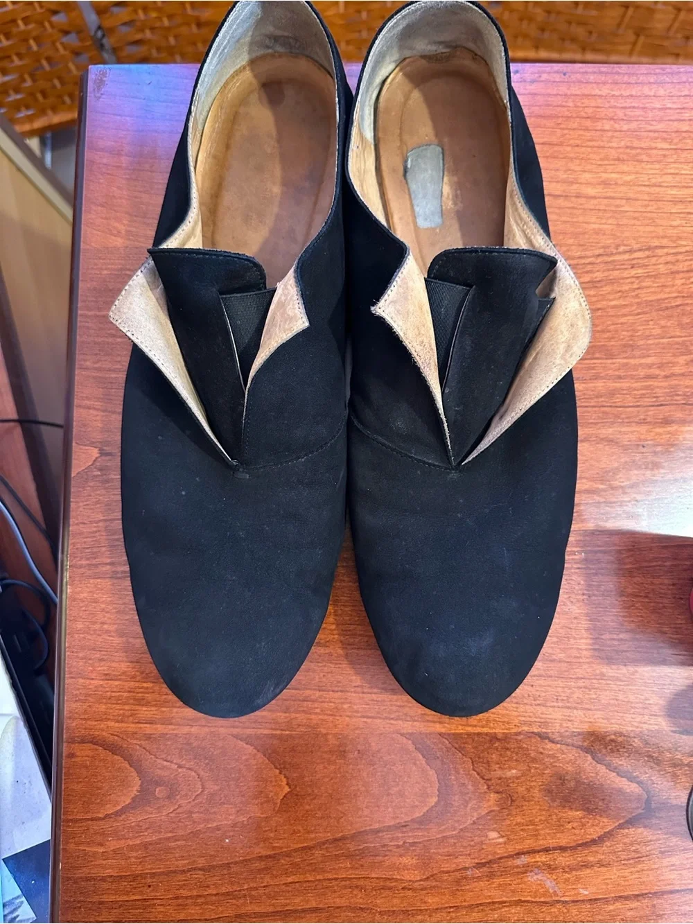 Classic Black Suede Slip-On Loafers for Men